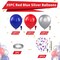 Red Blue Silver Balloons, Blue and Red Balloons, Royal Bule Red Silver Balloons Confetti Balloons for Hero Theme Man Birthday Boys Baby Shower Wedding Anniversary Party Independence Day Decorations